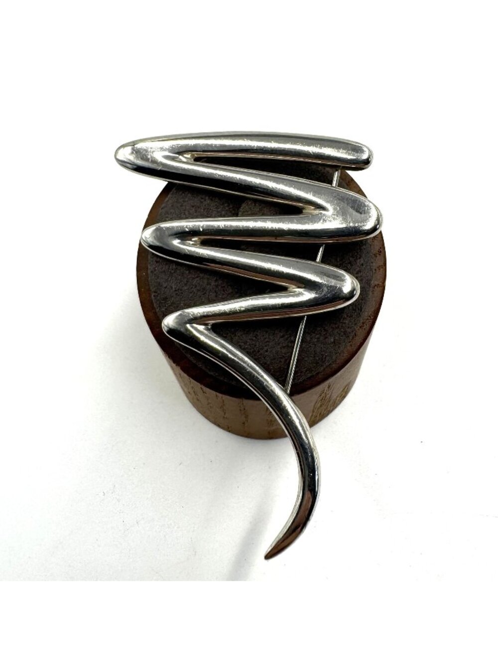 Tiffany and Co Paloma Picasso Scribble Sterling Silver Zig Zag Brooch